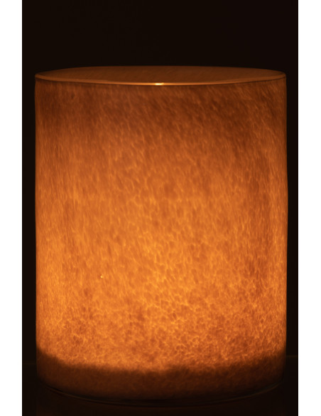 Photophore original Diamètre 15 cm en Verre Mauve clair Jade - 4