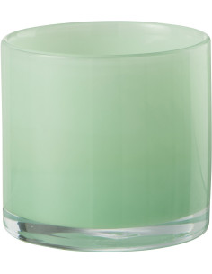 Photophore original Diamètre 8 cm en Verre Vert clair Jade - 1