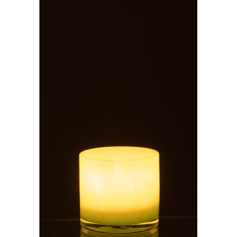 Photophore original Diamètre 8 cm en Verre Vert clair Jade - 4