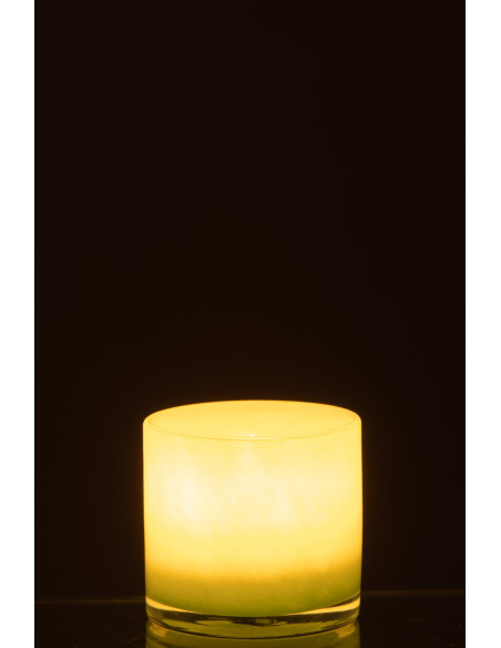 Photophore original Diamètre 8 cm en Verre Vert clair Jade - 4