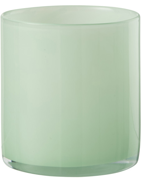 Photophore original Diamètre 12 cm en Verre Vert clair Jade - 1