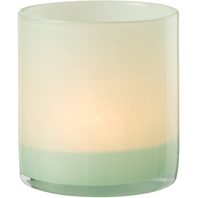 Photophore original Diamètre 12 cm en Verre Vert clair Jade - 2