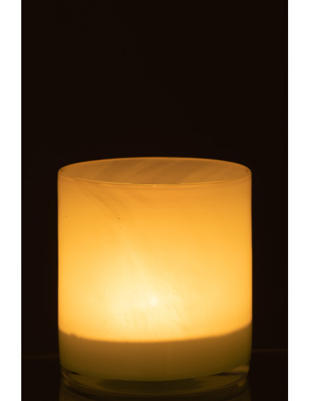 Photophore original Diamètre 12 cm en Verre Vert clair Jade - 3