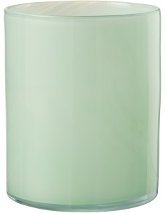 Photophore original Diamètre 15 cm en Verre Vert clair Jade - 1