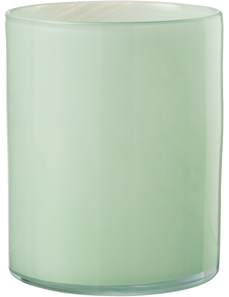 Photophore original Diamètre 15 cm en Verre Vert clair Jade - 1