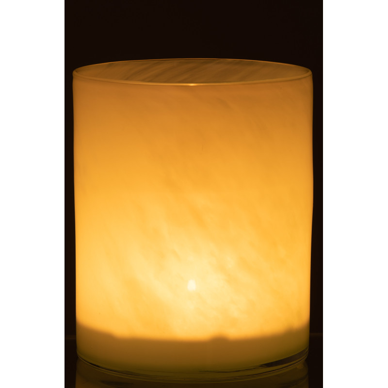 Photophore original Diamètre 15 cm en Verre Vert clair Jade - 3