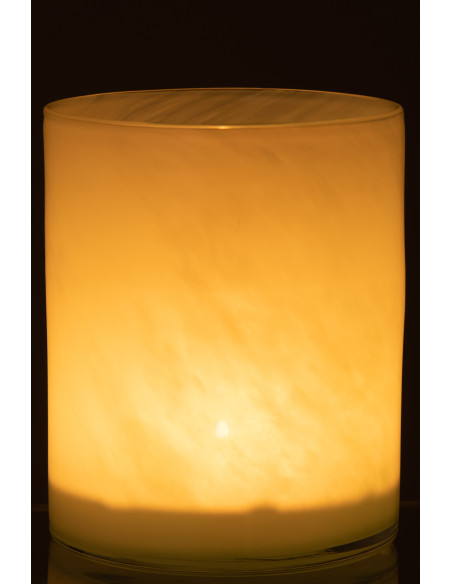 Photophore original Diamètre 15 cm en Verre Vert clair Jade - 3