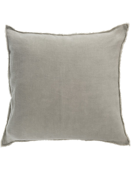 Coussin Carré Nuance 45x45 en Lin délavé Vert - 1