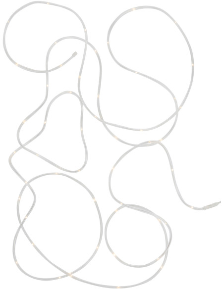Guirlande lumineuse blanc chaud 5 m en Plastique - 2