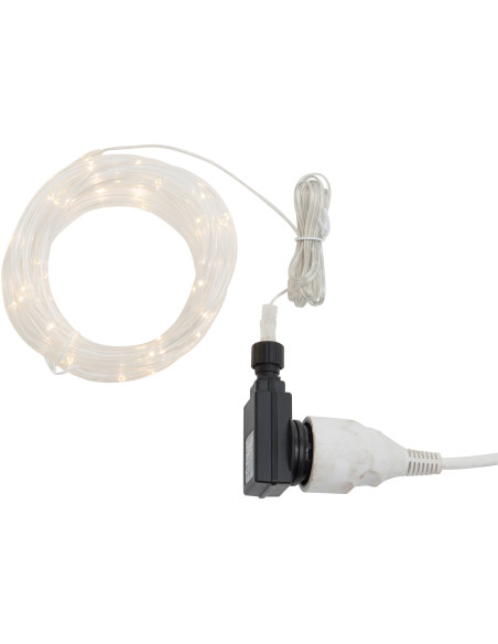 Guirlande lumineuse blanc chaud 5 m en Plastique - 5