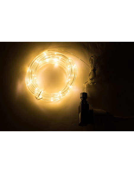 Guirlande lumineuse blanc chaud 5 m en Plastique - 6