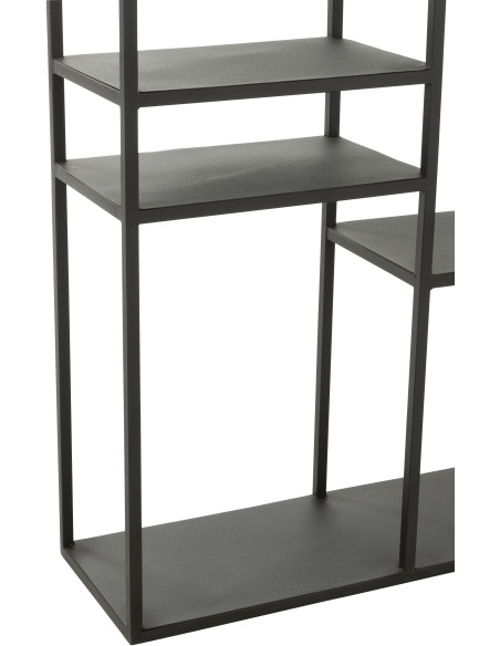 Étagère 9 niveaux Margaux en Métal Noir - 4