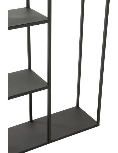 Étagère 9 niveaux Margaux en Métal Noir - 5