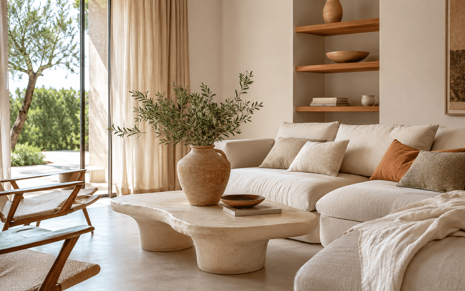 Guide pour rafraîchir sa décoration avant les vacances avec salon lumineux et objets déco