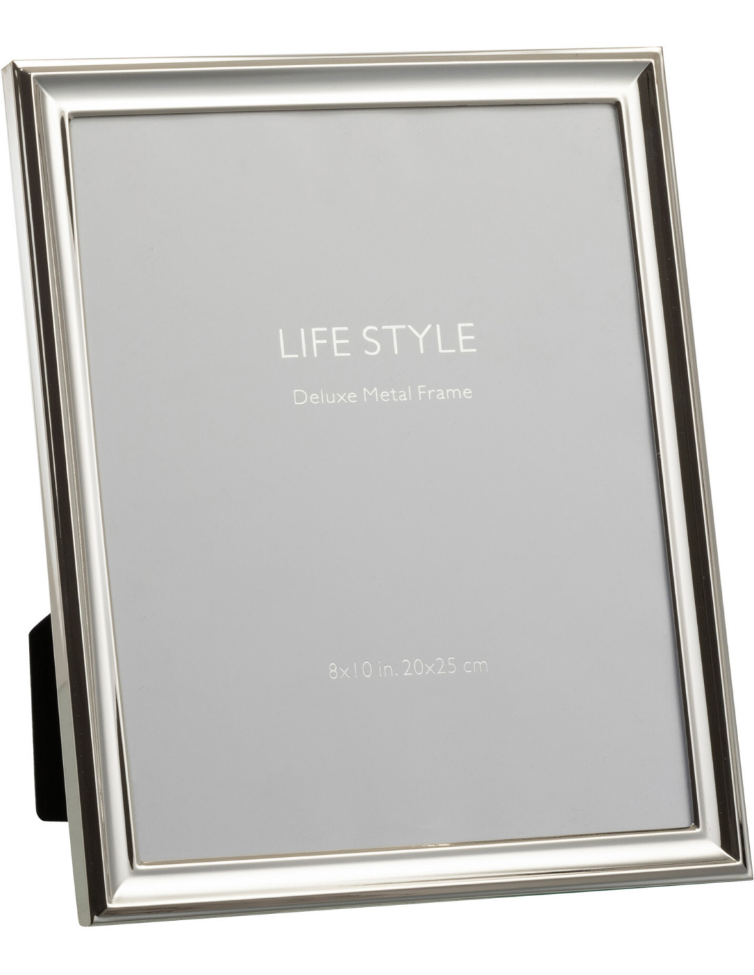 Cadre photo Classico en métal argenté pour photo 20x25 cm, ligne sobre et chic