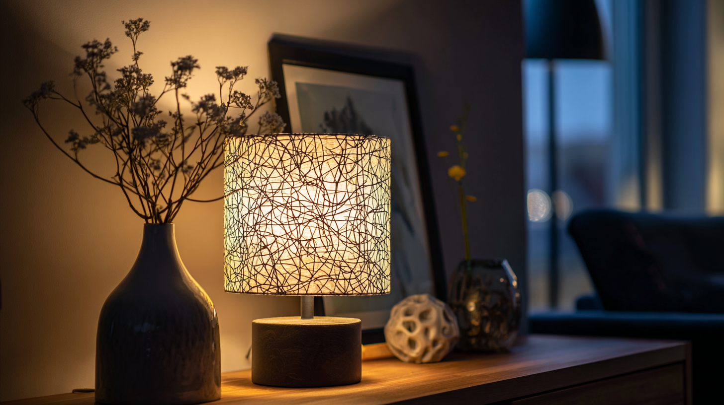 Lampe à poser sur bureau illustrant le choix de l'intensité lumineuse et de la température de couleur