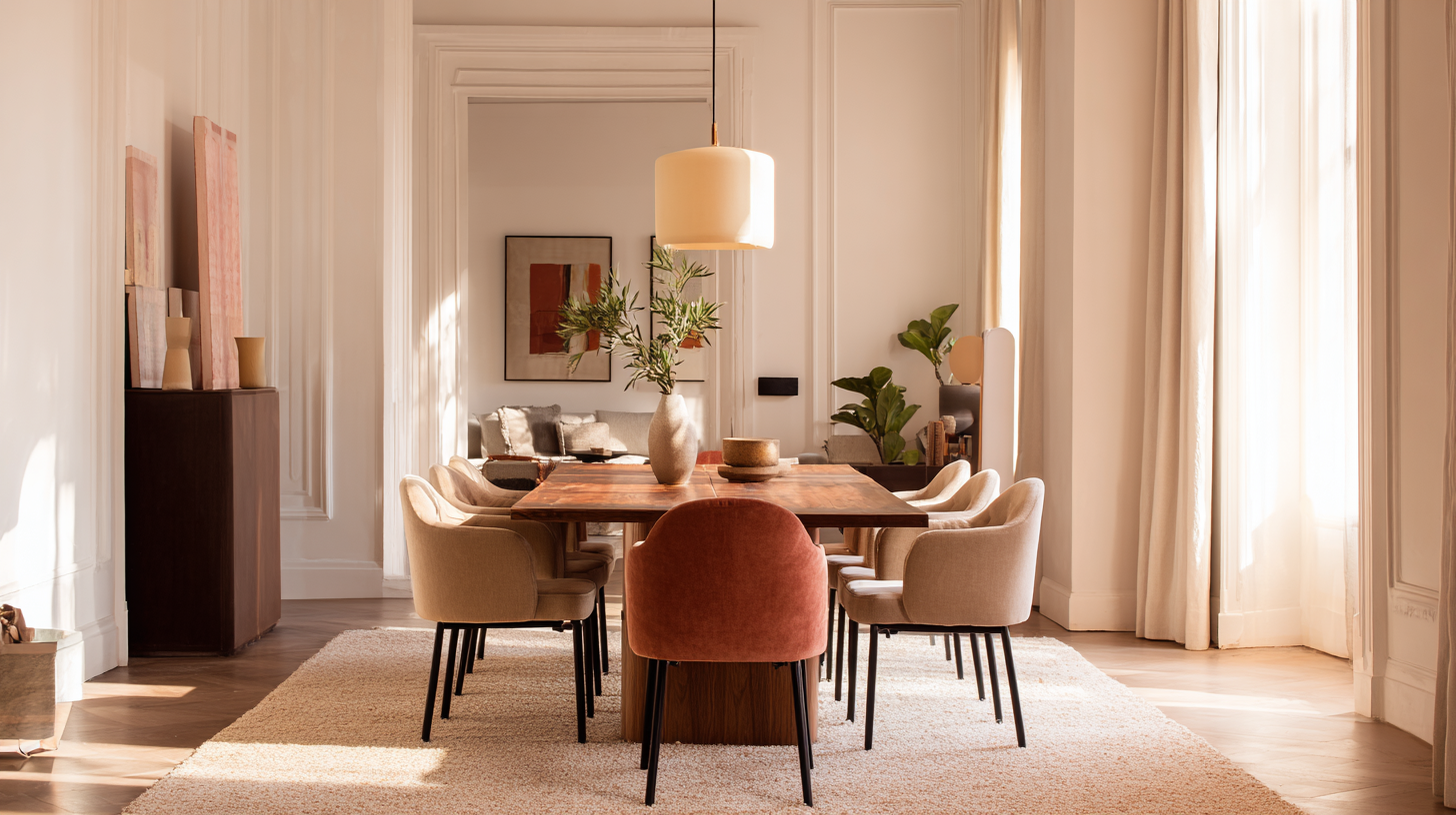 Chaises dépareillées et assises enveloppantes dans une salle à manger 2026