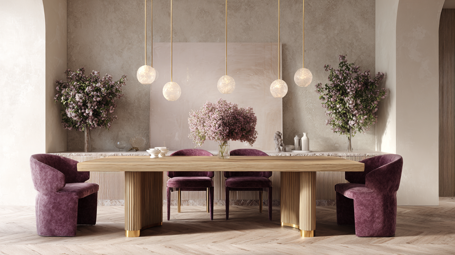 Salle à manger prune sophistiquée en 2026