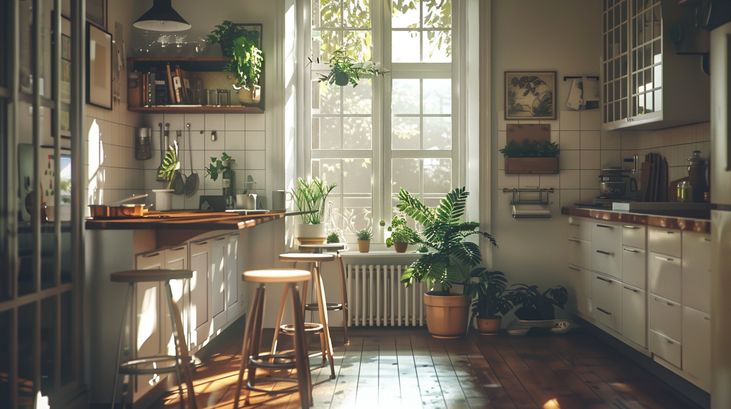 Tabouret de bar à quatre pieds, stabilité et équilibre, intérieur 2026