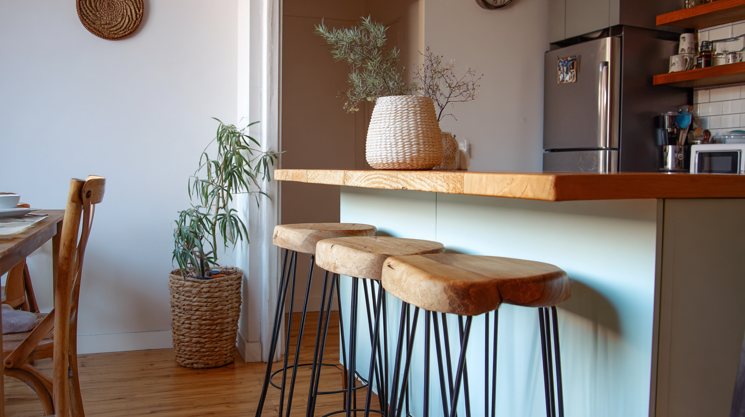 Ecart recommandé entre le dessous du plateau et l’assise : 25 à 30 cm, intérieur 2026