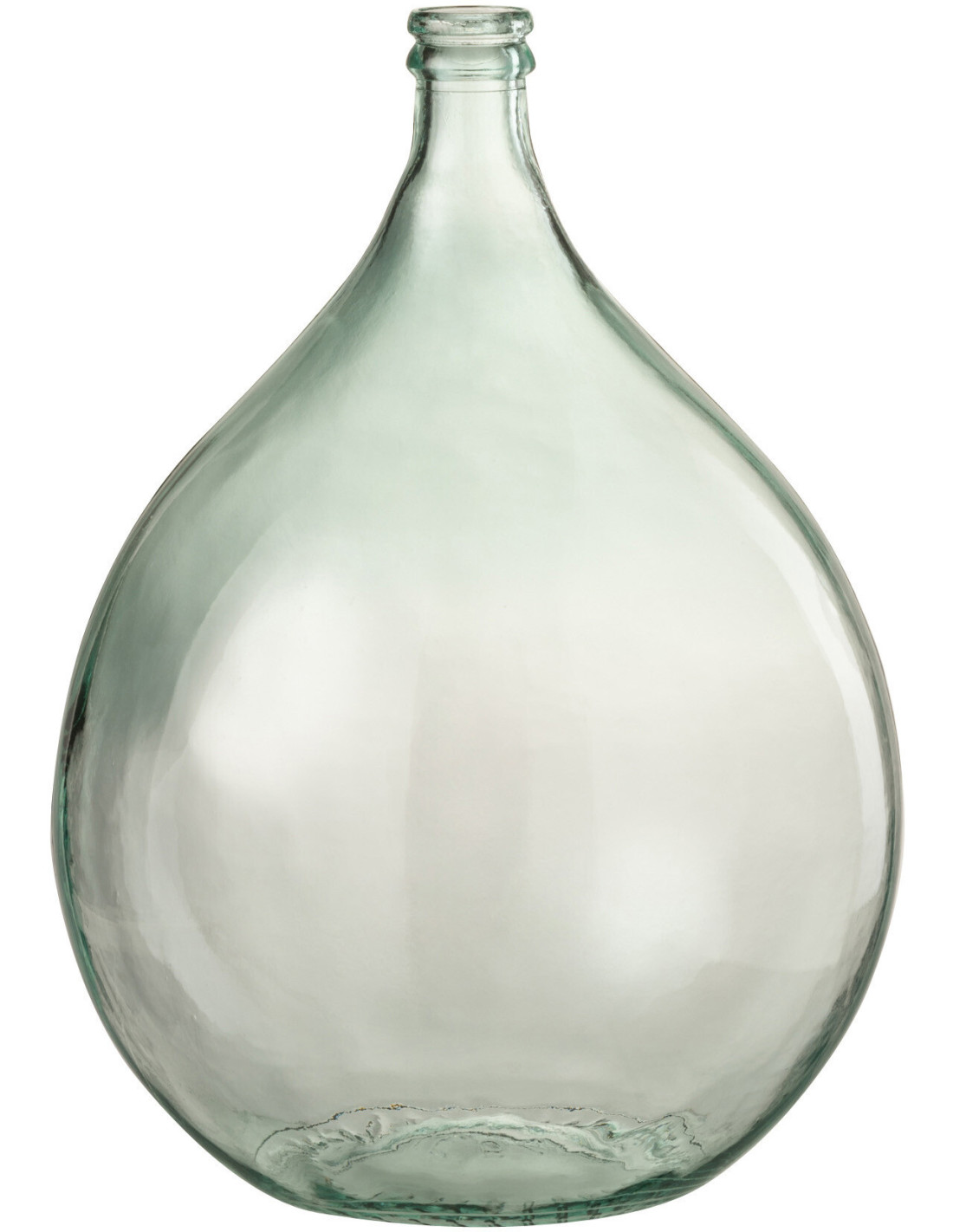 Dame Jeanne Lisbonne XL H55cm verre transparent J-Line présence sculpturale sans couleur pour un intérieur aux tons déjà riches